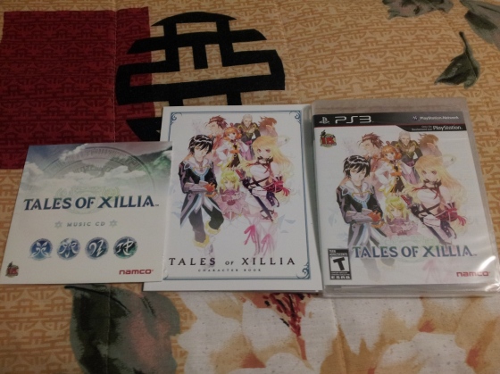 Tales of Xillia game, CD, artbook